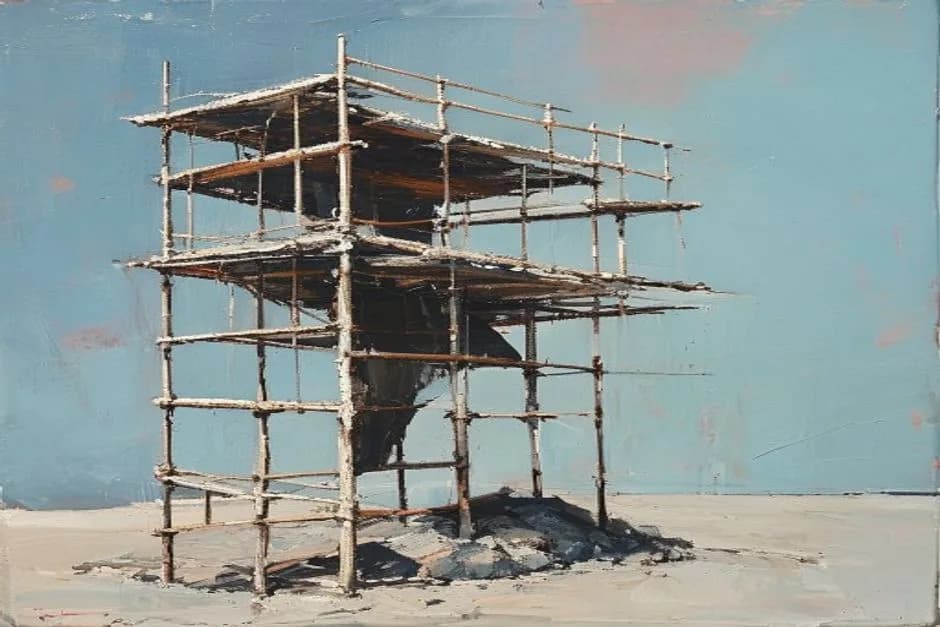 An oil painting representing: From Website to Working Product