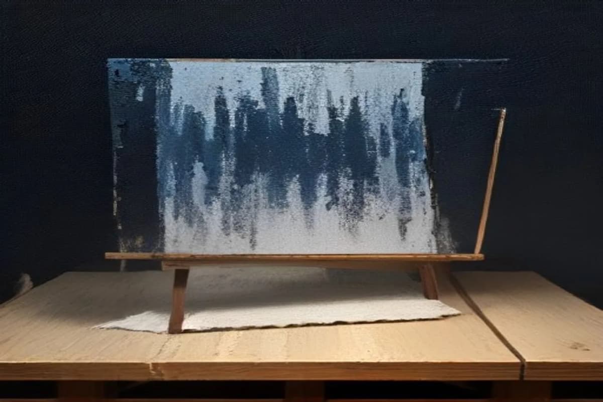 An oil painting representing: Oil Paint and Pixels: Why We Work the Way We Do
