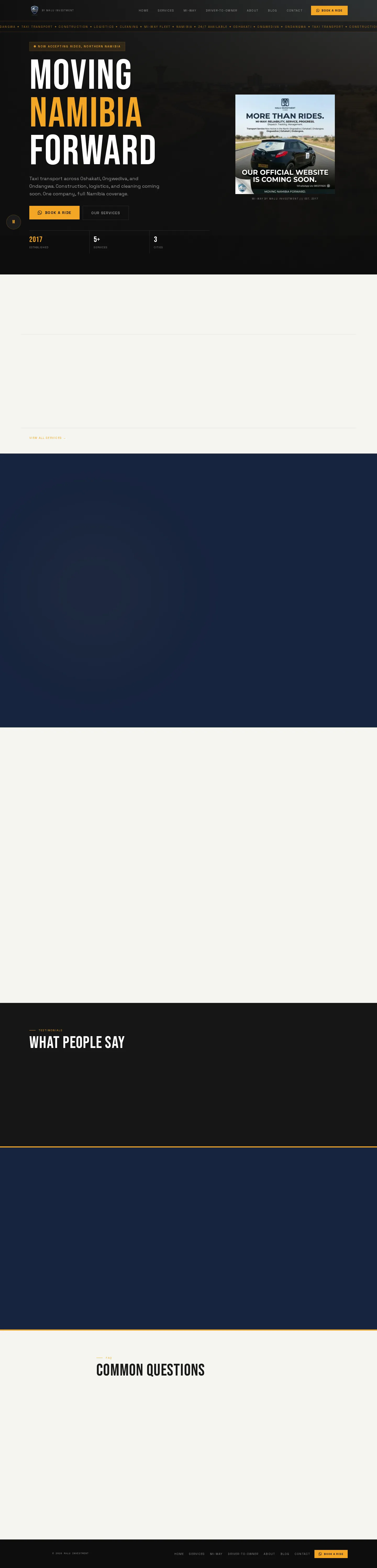 MI-WAY by Malu Investment live website screenshot